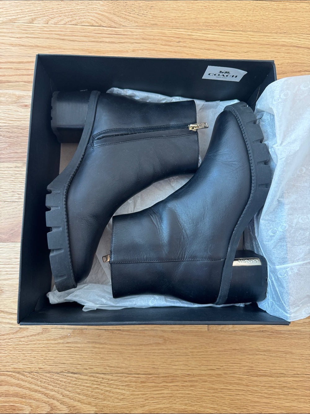 Coach Chrissy Leather Bootie 7.5